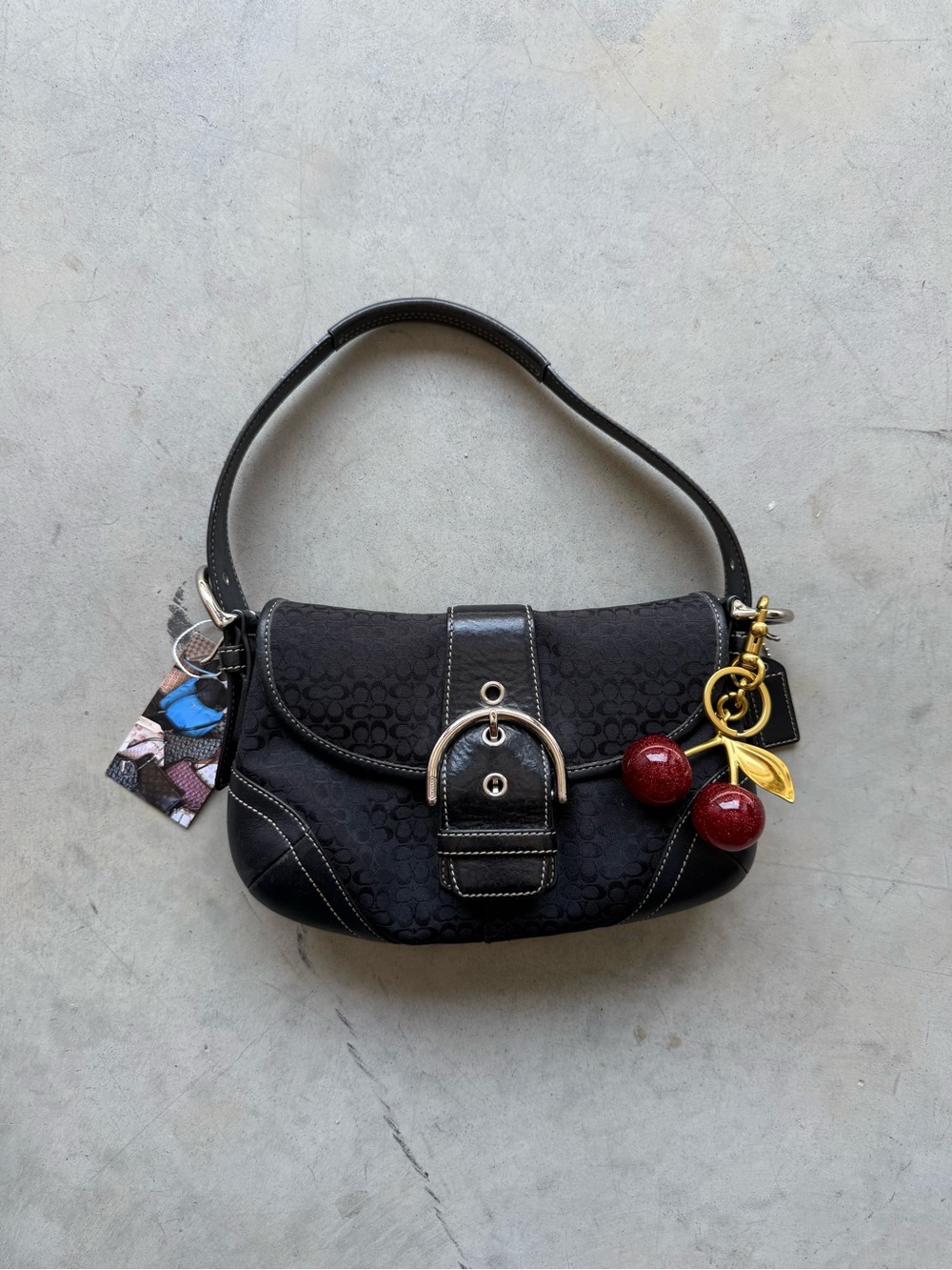 y2k coach soho monogram shoulder mini bag